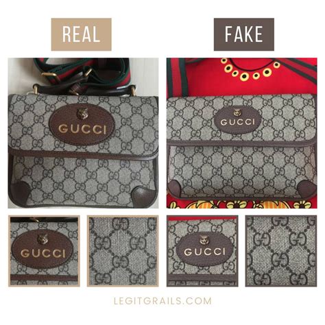 fake gucci man bag vs real|gucci made in italy bag.